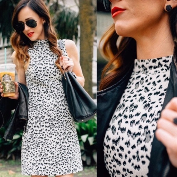 LOFT Dresses & Skirts - NWT LOFT black and white animal print dress LOFT Dresses & Skirts - NWT LOFT black and white animal print dress
